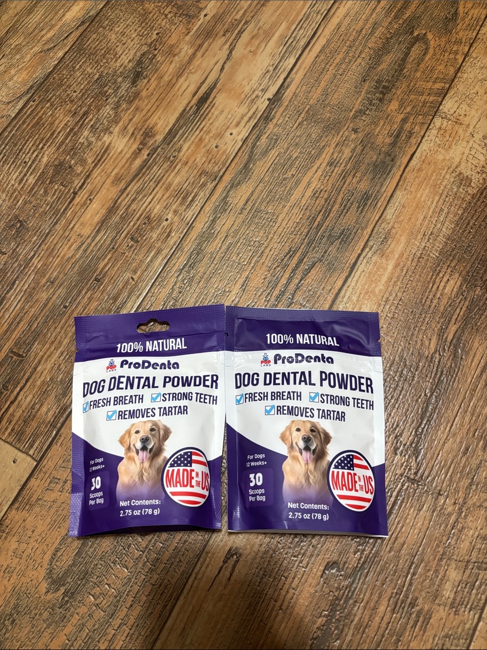 Dog Dental Powder - Purple - Fresh Breath & Tartar Control, sells $50 from store